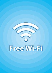 Free Wi-fiのA4サイズ張り紙テンプレート