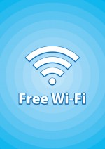 Free Wi-fiのA4サイズ張り紙テンプレート