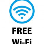 FREE Wi-Fiの案内貼り紙テンプレート