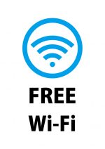 FREE Wi-Fiの案内貼り紙テンプレート