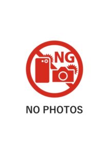 NO PHOTOSの注意貼り紙テンプレート