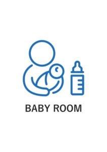 BABY ROOMの案内貼り紙テンプレート