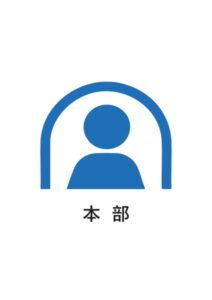 本部の案内貼り紙テンプレート