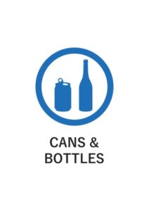 CANS & BOTTLESの案内貼り紙テンプレート