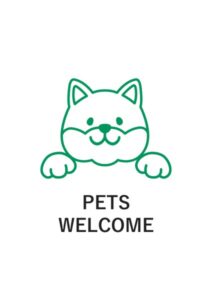 PETS WELCOMEの案内貼り紙テンプレート