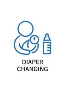 DIAPER CHANGINGの案内貼り紙テンプレート