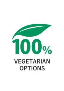 VEGETARIAN OPTIONSの案内貼り紙テンプレート