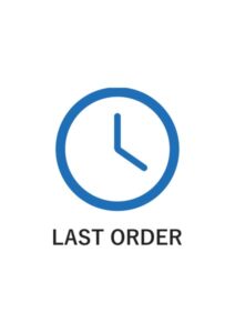 LAST ORDERの案内貼り紙テンプレート