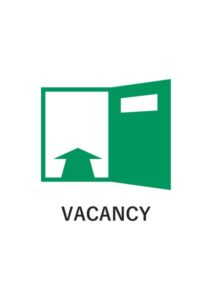 VACANCYの案内貼り紙テンプレート