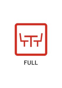 FULLの注意貼り紙テンプレート