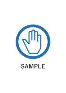 SAMPLEの案内貼り紙テンプレート