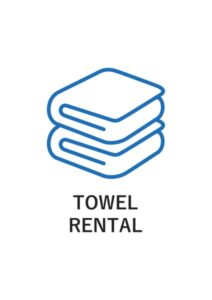 TOWEL RENTALの案内貼り紙テンプレート