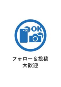フォロー&投稿大歓迎の案内貼り紙テンプレート