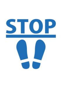 STOPの案内貼り紙テンプレート
