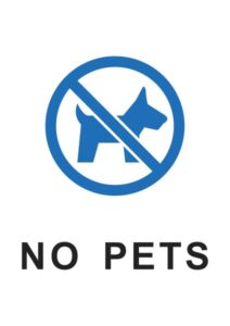 No(Pets)の案内貼り紙テンプレート