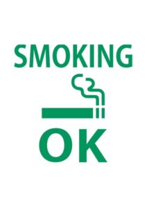 Smoking(OK)の案内貼り紙テンプレート