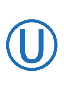 ローマ字(U)の案内貼り紙テンプレート