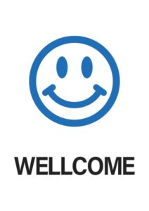ニコ（WellCome）の案内貼り紙テンプレート
