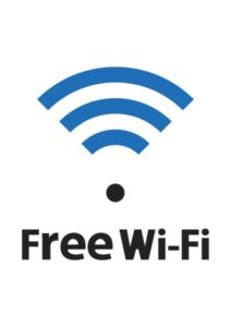 Free(Wi-Fi)の案内貼り紙テンプレート