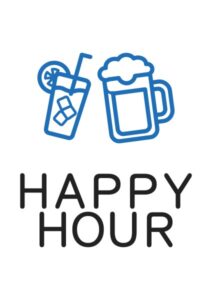 Happy(Hour)の案内貼り紙テンプレート