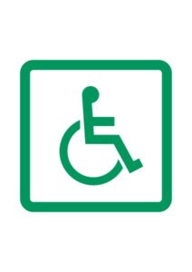 車椅子の案内貼り紙テンプレート
