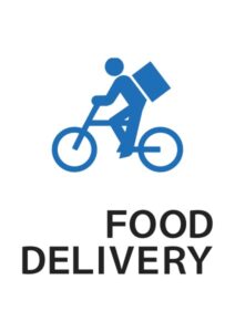 Food(Delivery)の案内貼り紙テンプレート