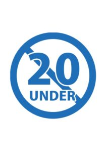 Under(20)の案内貼り紙テンプレート