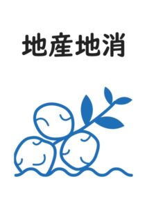地産地消(じゃがいも)の案内貼り紙テンプレート
